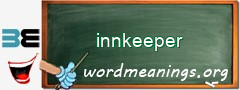 WordMeaning blackboard for innkeeper